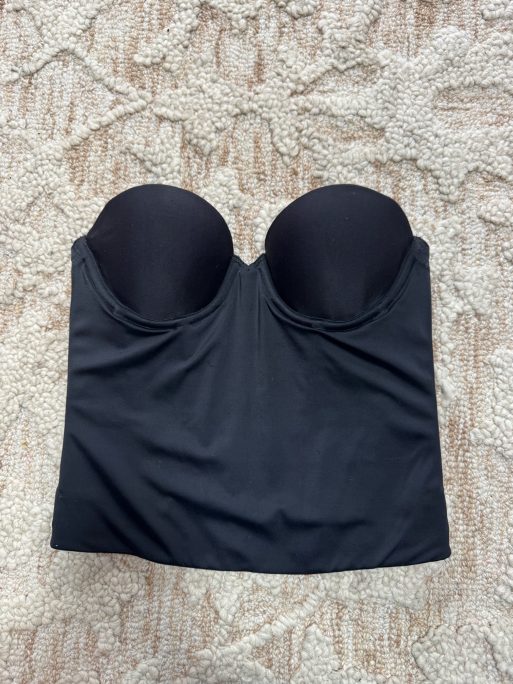 Strapless Black Bustier Corset Shapewear